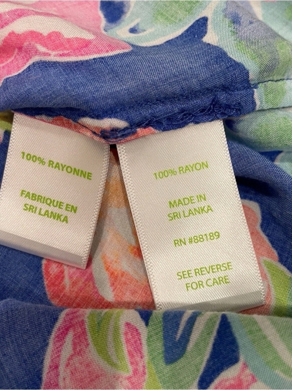 Lilly Pulitzer Vibrant Floral Tunic in Blue, Pink, Green - Picture 7 of 7